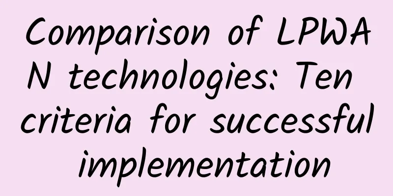 Comparison of LPWAN technologies: Ten criteria for successful implementation
