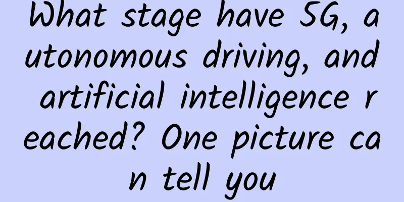 What stage have 5G, autonomous driving, and artificial intelligence reached? One picture can tell you