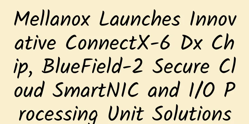Mellanox Launches Innovative ConnectX-6 Dx Chip, BlueField-2 Secure Cloud SmartNIC and I/O Processing Unit Solutions