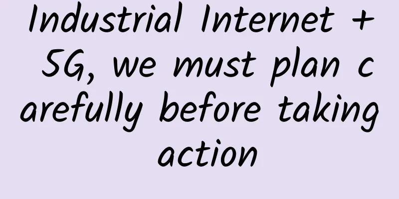 Industrial Internet + 5G, we must plan carefully before taking action