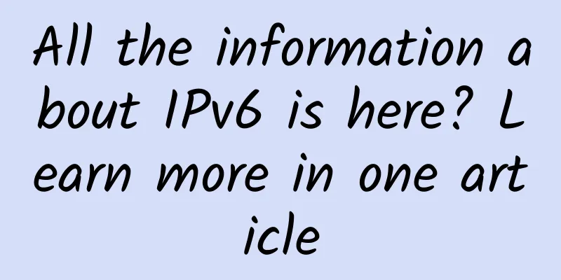 All the information about IPv6 is here? Learn more in one article