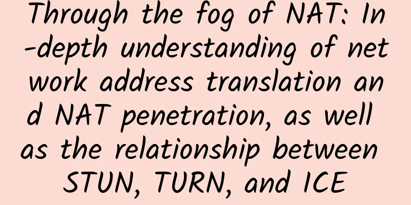 Through the fog of NAT: In-depth understanding of network address translation and NAT penetration, as well as the relationship between STUN, TURN, and ICE