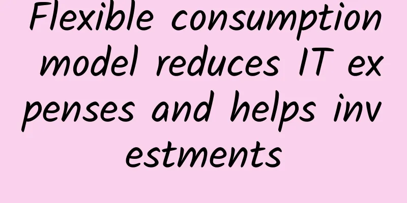 Flexible consumption model reduces IT expenses and helps investments