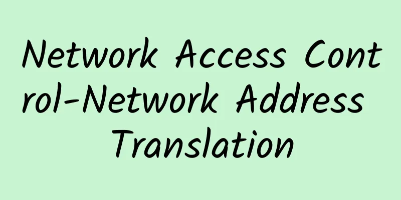 Network Access Control-Network Address Translation
