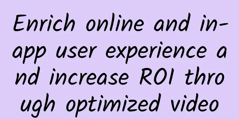 Enrich online and in-app user experience and increase ROI through optimized video