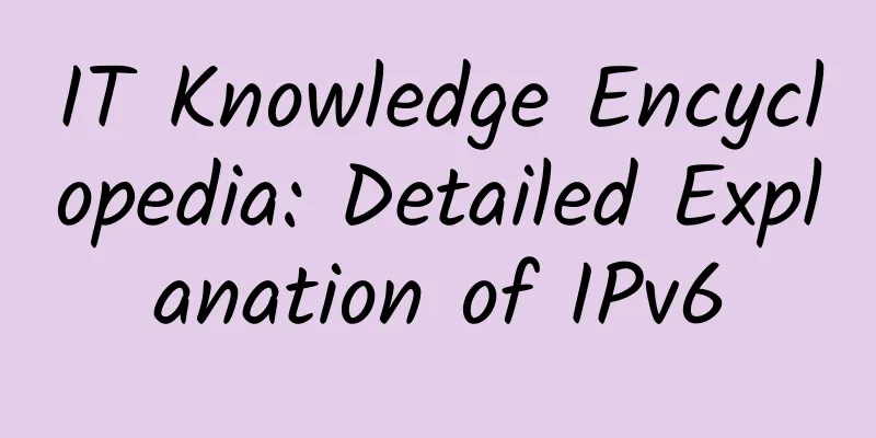 IT Knowledge Encyclopedia: Detailed Explanation of IPv6
