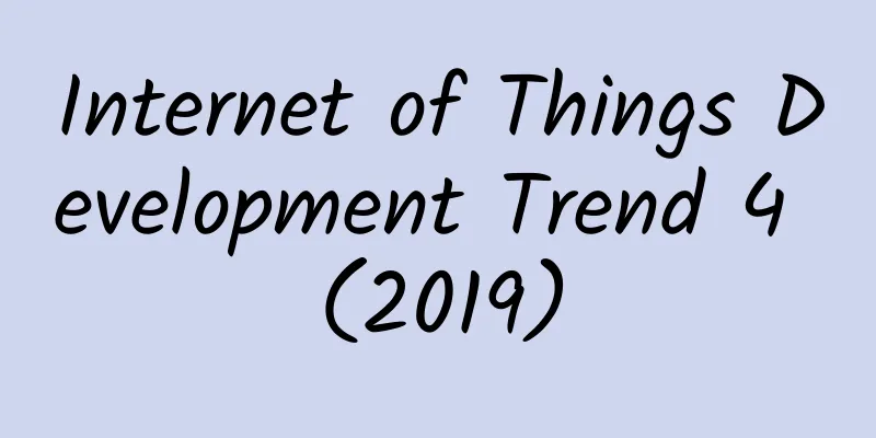 Internet of Things Development Trend 4 (2019)