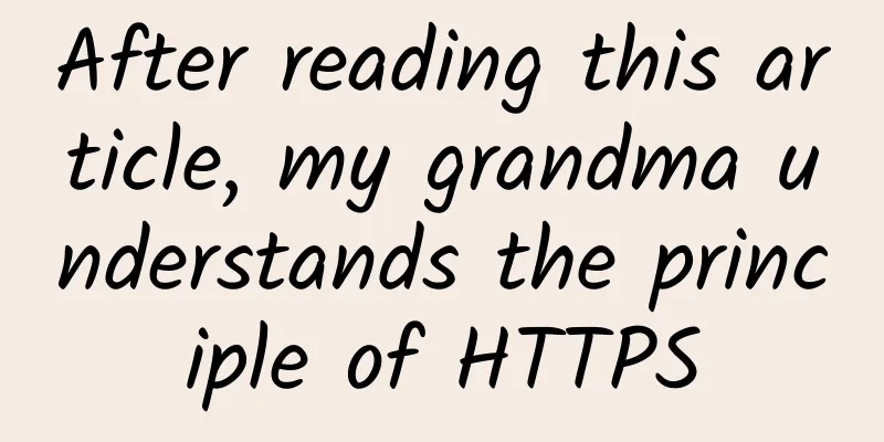 After reading this article, my grandma understands the principle of HTTPS