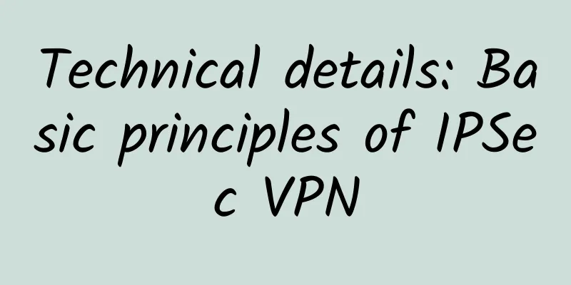 Technical details: Basic principles of IPSec VPN