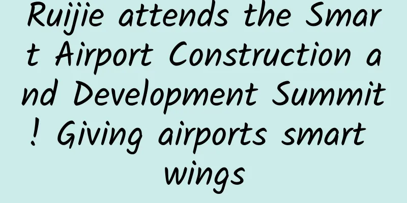 Ruijie attends the Smart Airport Construction and Development Summit! Giving airports smart wings