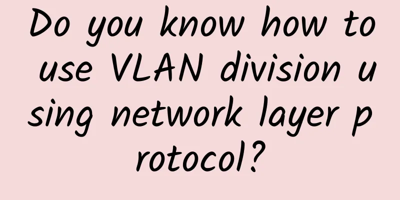 Do you know how to use VLAN division using network layer protocol?