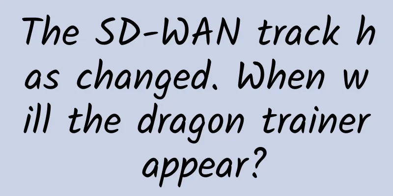 The SD-WAN track has changed. When will the dragon trainer appear?