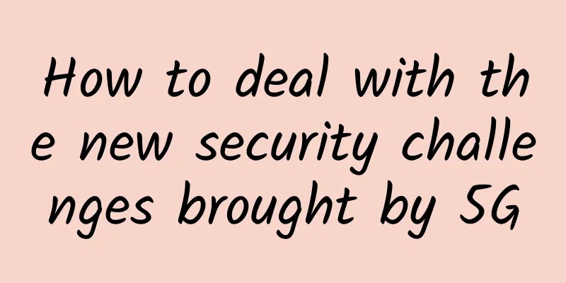 How to deal with the new security challenges brought by 5G