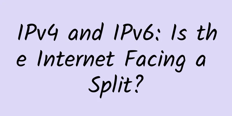 IPv4 and IPv6: Is the Internet Facing a Split?