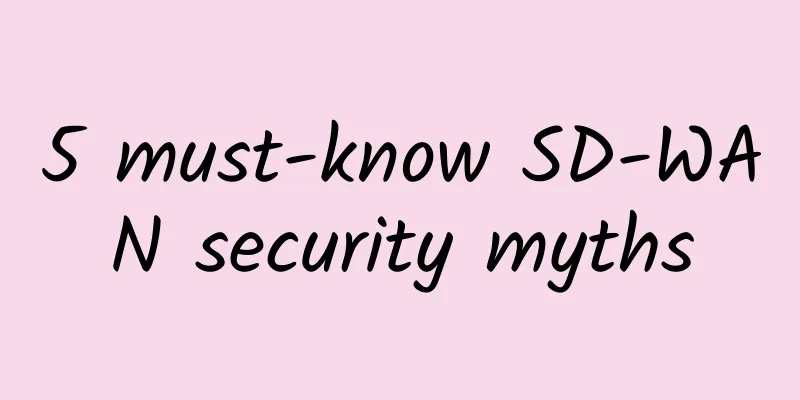 5 must-know SD-WAN security myths