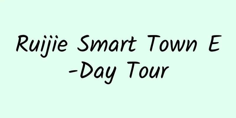 Ruijie Smart Town E-Day Tour