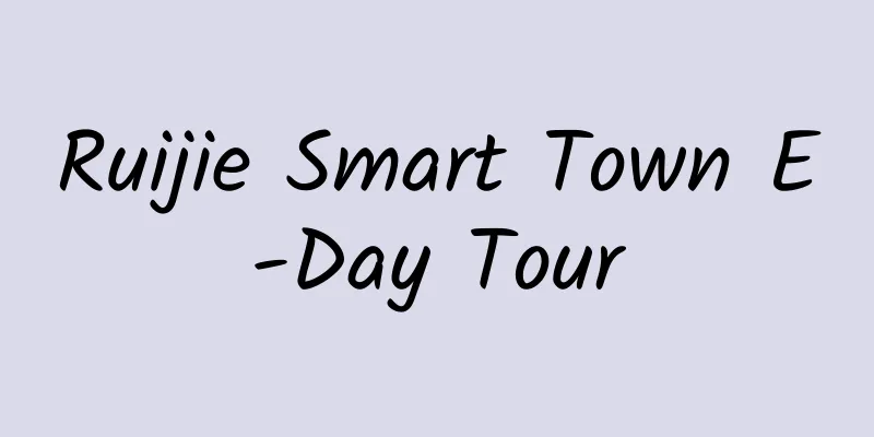 Ruijie Smart Town E-Day Tour