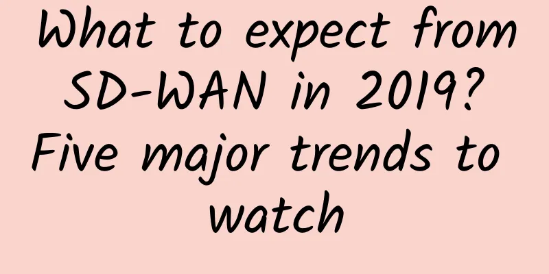 What to expect from SD-WAN in 2019? Five major trends to watch