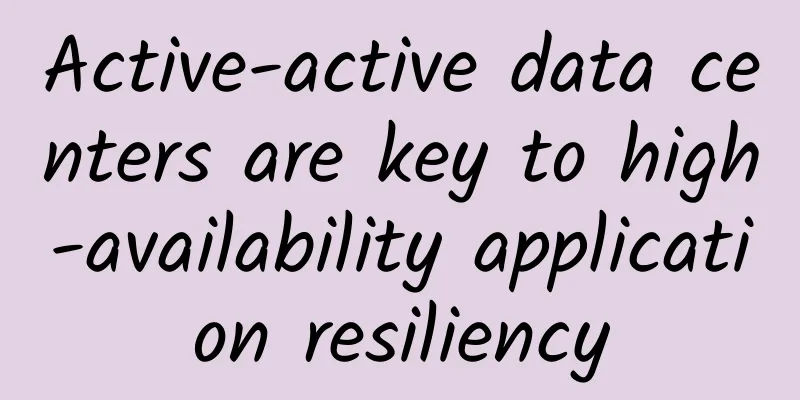 Active-active data centers are key to high-availability application resiliency