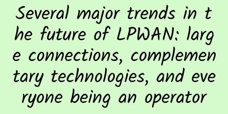 Several major trends in the future of LPWAN: large connections, complementary technologies, and everyone being an operator