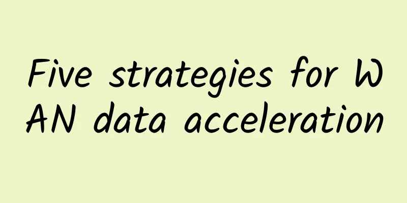 Five strategies for WAN data acceleration
