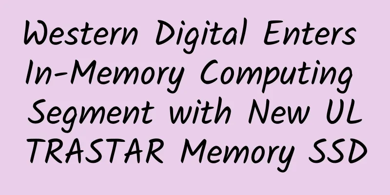 Western Digital Enters In-Memory Computing Segment with New ULTRASTAR Memory SSD