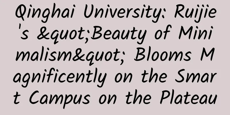 Qinghai University: Ruijie's "Beauty of Minimalism" Blooms Magnificently on the Smart Campus on the Plateau