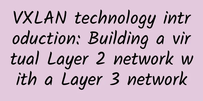 VXLAN technology introduction: Building a virtual Layer 2 network with a Layer 3 network