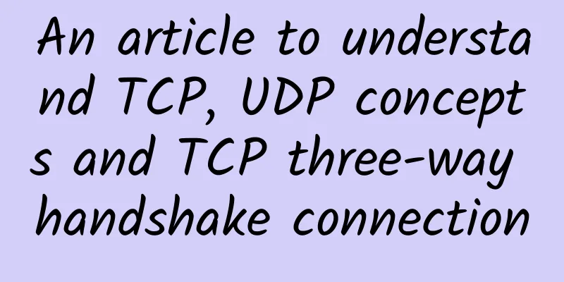 An article to understand TCP, UDP concepts and TCP three-way handshake connection