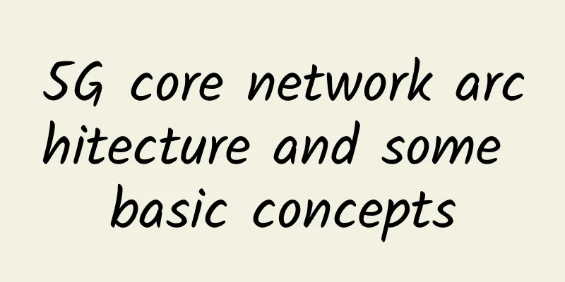 5G core network architecture and some basic concepts