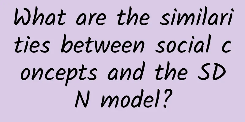 What are the similarities between social concepts and the SDN model?