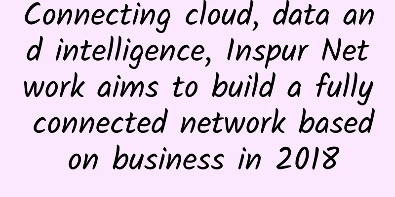 Connecting cloud, data and intelligence, Inspur Network aims to build a fully connected network based on business in 2018