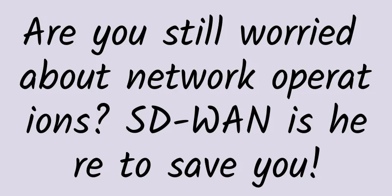 Are you still worried about network operations? SD-WAN is here to save you!