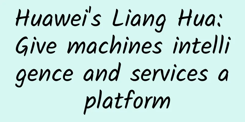 Huawei's Liang Hua: Give machines intelligence and services a platform