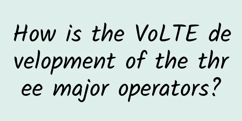 How is the VoLTE development of the three major operators?