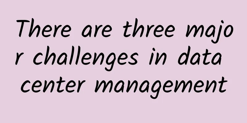 There are three major challenges in data center management
