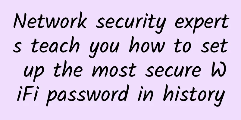 Network security experts teach you how to set up the most secure WiFi password in history