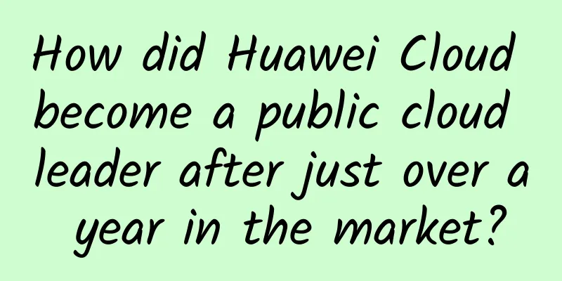 How did Huawei Cloud become a public cloud leader after just over a year in the market?