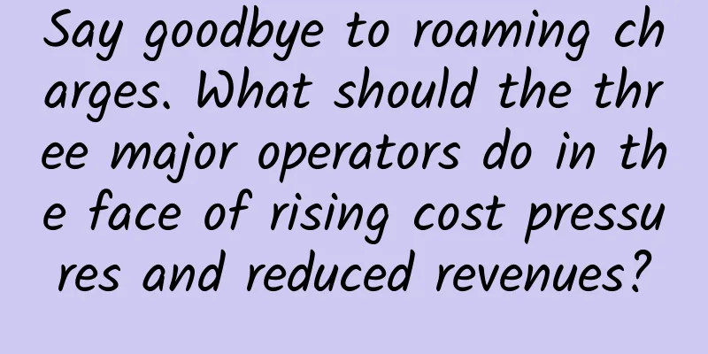 Say goodbye to roaming charges. What should the three major operators do in the face of rising cost pressures and reduced revenues?