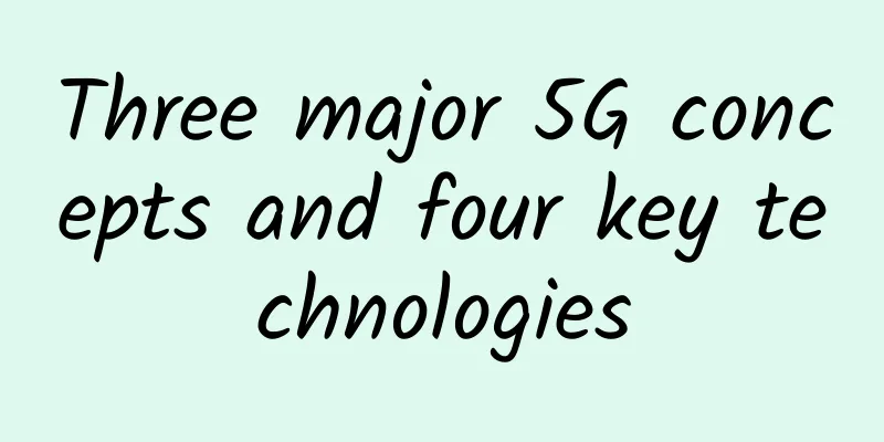 Three major 5G concepts and four key technologies
