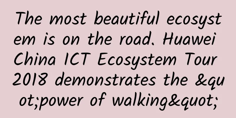 The most beautiful ecosystem is on the road. Huawei China ICT Ecosystem Tour 2018 demonstrates the "power of walking"