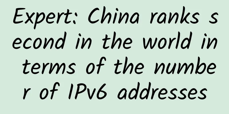 Expert: China ranks second in the world in terms of the number of IPv6 addresses