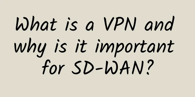 What is a VPN and why is it important for SD-WAN?