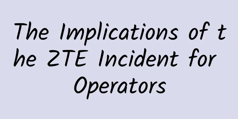 The Implications of the ZTE Incident for Operators