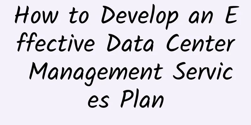How to Develop an Effective Data Center Management Services Plan