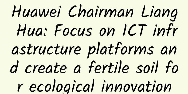 Huawei Chairman Liang Hua: Focus on ICT infrastructure platforms and create a fertile soil for ecological innovation