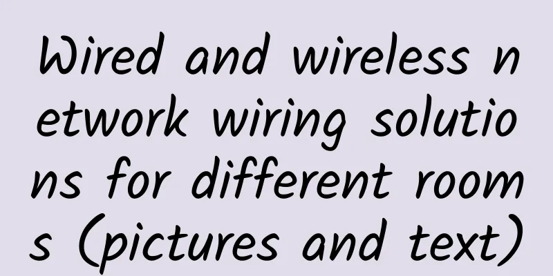 Wired and wireless network wiring solutions for different rooms (pictures and text)