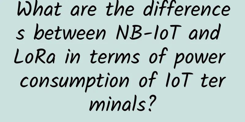 What are the differences between NB-IoT and LoRa in terms of power consumption of IoT terminals?