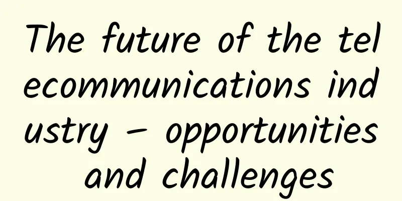The future of the telecommunications industry – opportunities and challenges