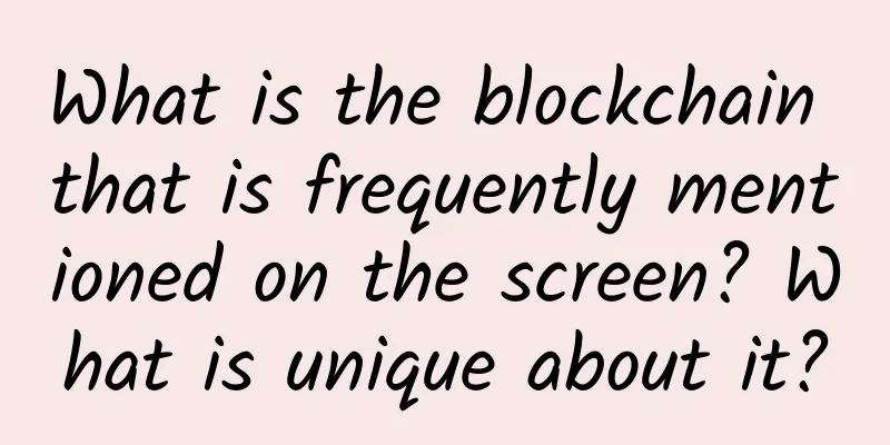 What is the blockchain that is frequently mentioned on the screen? What is unique about it?